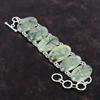 Moss Prehnite Bracelet 925 Sterling Silver Bracelet Brand New Gemstone Jewelry Adjustable Chain Bracelet Handmade Designer Bracelet For Gift