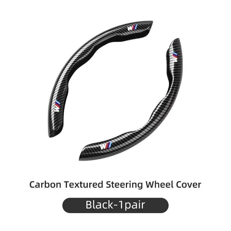 -Carbon Fiber Car Steering Wheel Cover For BMW 3 5 Series X1 X3 X5 G32 G20 E90 E46 E87 E84 G01 G02 G05 F48 F10 F15 U11 G30 G60