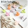 30Pcs Push P,Decorative Push Pin,Cute Thumb Tacks Cute Office Decor for Cork Board Bulletin Board,Desk Accessories Aesthetic,Classroom Decor,Business