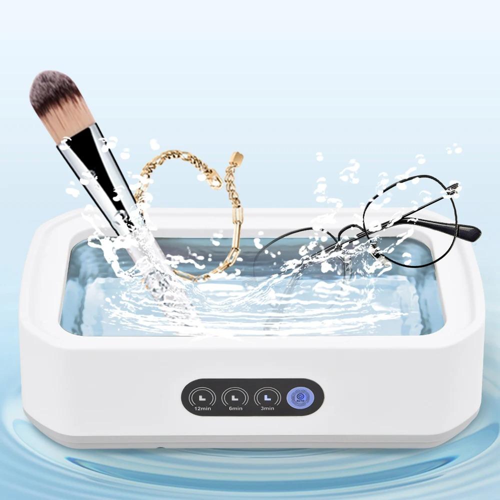 High Frequency Vibration Ultrasonic Jewelry Cleaner 650ML Braces Cleaner Dentures