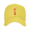 Punk Unisex Bushido Kanji Baseball Cap Adult Japanese Warrior Samurai Adjustable Dad Hat Unisex Women Sun Protection Snapback Caps