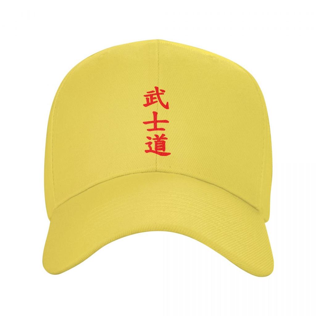 Punk Unisex Bushido Kanji Baseball Cap Adult Japanese Warrior Samurai Adjustable Dad Hat Unisex Women Sun Protection Snapback Caps