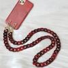 Новый аксессуар для телефона, цепочка со съемными деталями, карамельная цепочка через плечо, роскошный полимерный ремешок, синий чехол для телефона, цепочки, красная акриловая цепочка на плечо