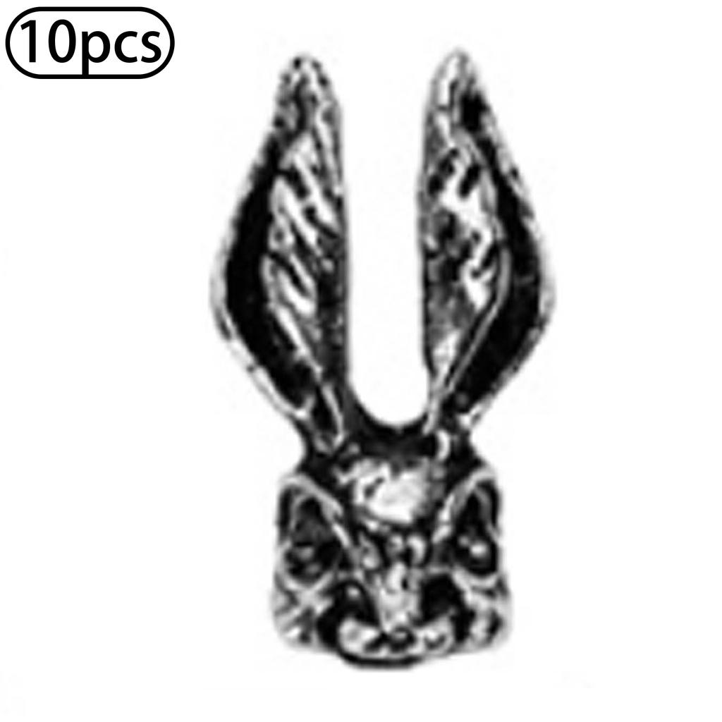 10Pcs Halloween Nail Charms Decorations 3D Metal Alloy Skull Cross Vintage Punk Style Nail Art Charms for DIY Manicure Nail Design Art Supplies