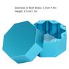Cue Chalk Box Holder Aluminium Alloy Octagonal   Billiard Chalk Case for Billiards Accessory