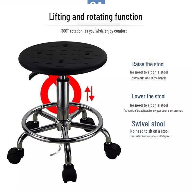 Naiyun Anti-static Adjustable PU Foam Work Stool