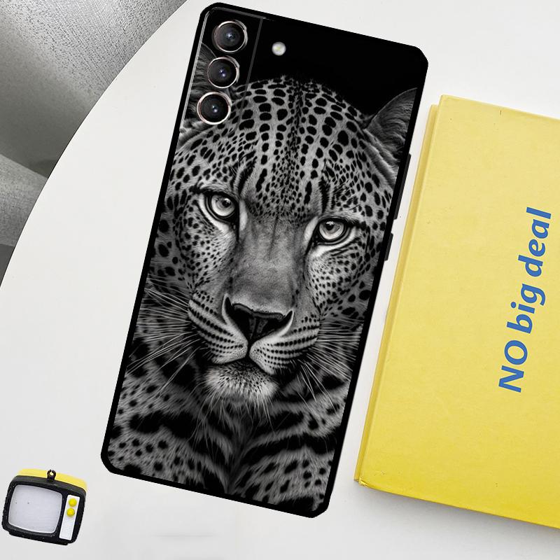 Чехол с изображением леопарда, тигра, льва и животных для Samsung Galaxy S23 FE S22 Ultra S20 S21 FE S8 S9 S10 Plus Note 10 20 Ultra Cover
