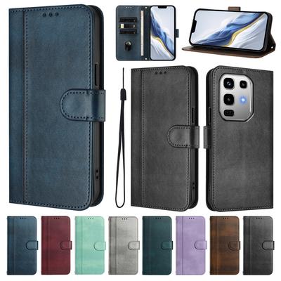 Ретро Кожаный Чехол-Кошелек для Телефона Для Infinix Note 50 Zero 40 40X Hot 50i 40i GT 20 Pro Smart 9 8 Plus 7 HD Cover-Подставка Слот для Карт