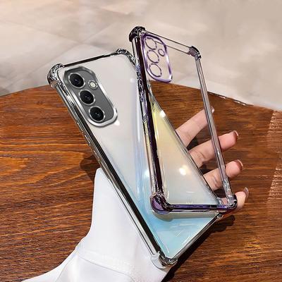 Противоударный прозрачный гальванизированный чехол для телефона для Samsung Galaxy A17 A07 A56 A36 A26 A16 A06 A55 A35 A25 A15 A54 A34 A24 A53 A33 A23 A13 A52 A51 A32