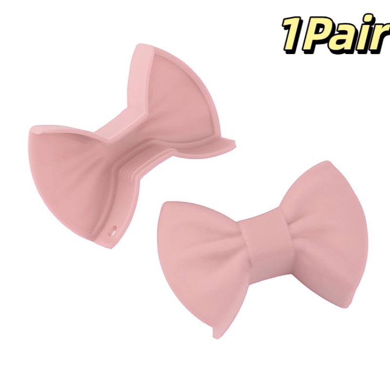 Зажим для кухонной кастрюли, противоожоговая, нескользящая крышка ручки, креативная кулинарная духовка, зажим для перчаток, зажим для кастрюли, кухонные гаджеты, дизайн в форме банта