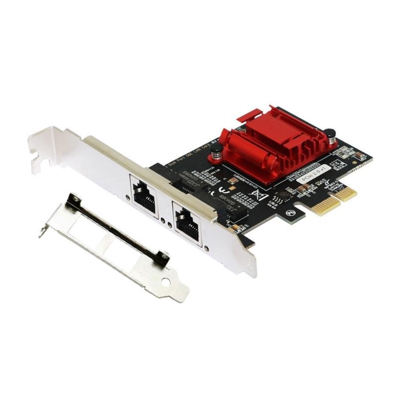Gigabit Port PCIE 1X Fiber Optic Server Lan Card for 82575&6 Pcie 2 Ports RJ45 Desktop Server Adapter
