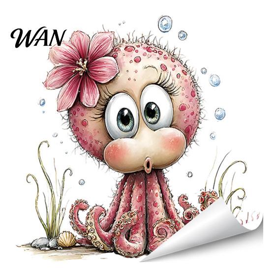 Non-damaging Glass Sticker under The Sea Mermaid Window Clings Ocean Animal Whale Turtle Octopus Static Cling Decal Seahorse Anti-Collision