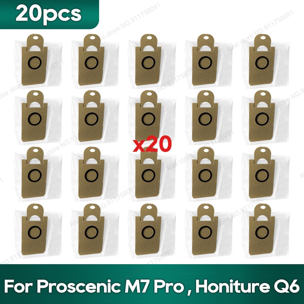 Compatible For Lenovo t1s Pro Proscenic M7 Pro, Honiture Q6 Accessories Robot Vacuum Roller Brush Hepa Filter Rag Dust Bag Parts