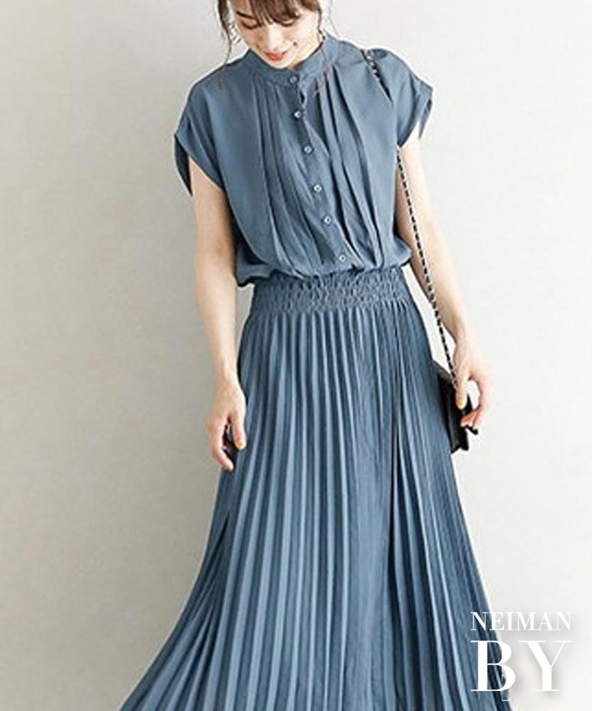 Нейман от расклешенного платья с присборенной талией и подходящей блузкой и Размер L для весны и Идеально для и сочетающийся с их и Идеально для