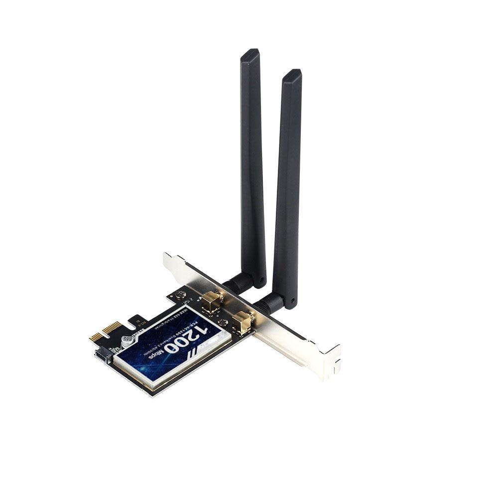 1200Mbps PCI-E WiFi Card for 5G/2.4G Network Adapter Wireless WiFi Card Bluetooth 4.0