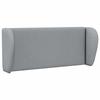 Headboard Ear Light Grey 40 x 23 x 6 cm Fabric