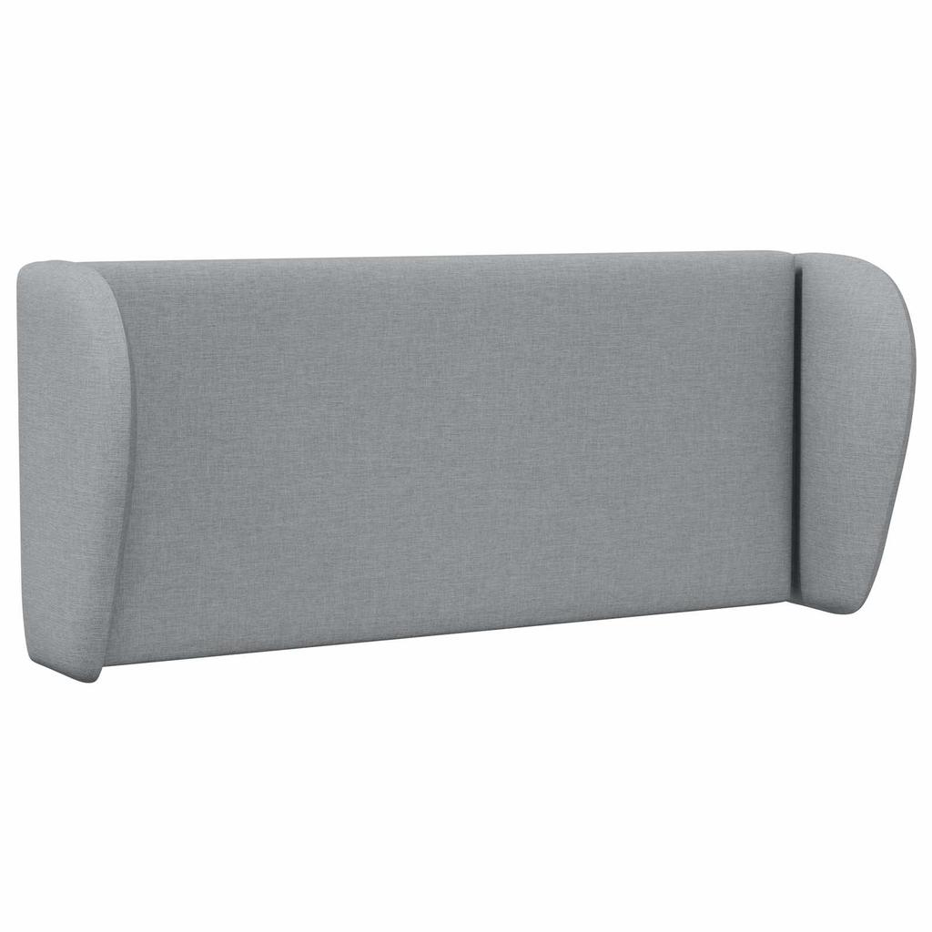 Headboard Ear Light Grey 40 x 23 x 6 cm Fabric