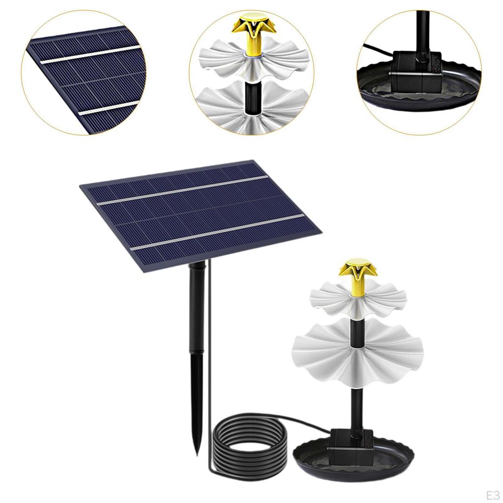 Источник для ванной комнаты солнечных птиц, набор для самостоятельного изготовления водяного насоса, украшения для пруда, патио, бассейна, заднего двора