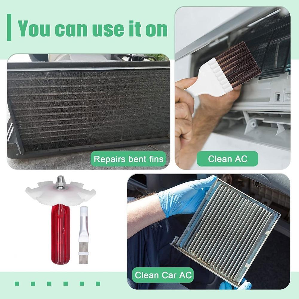 2pcs Cleaning Brush Fin Comb Plastic Material Air Conditioner Cleaning Tool Radiator Maintenance