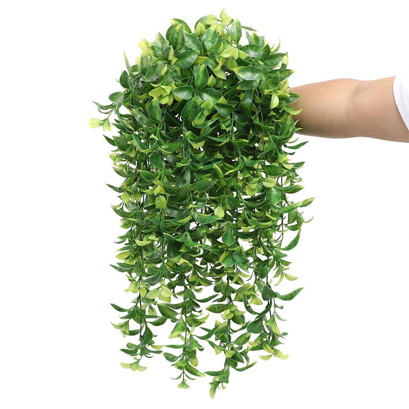 Имитация зеленого растения эвкалиптовый лист настенный цветок лоза украшение для дома подвесная свадебная рана лоза лоза
