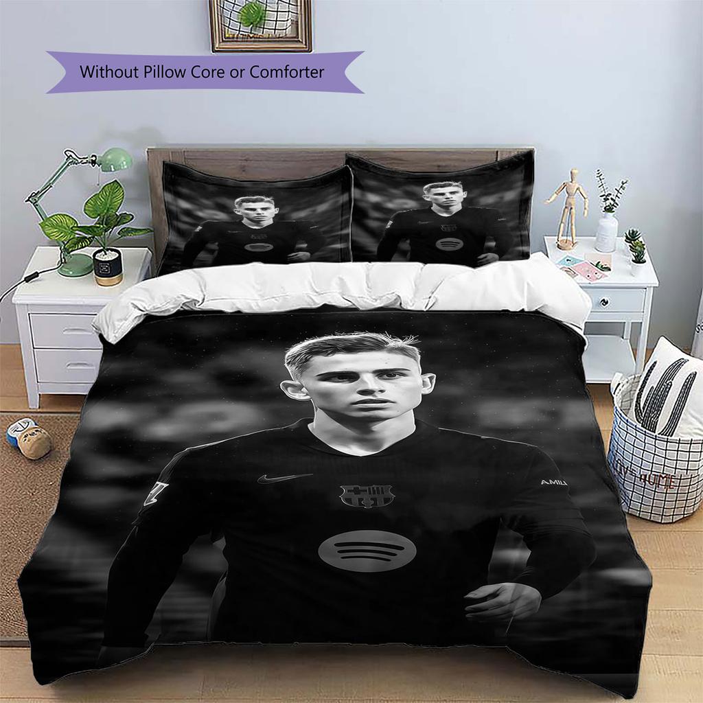 Fermin Lopez Pattern Bedding Home Decoration Birthday Gift ( 1 duvet cover + 2 pillowcase, without core),fan merchandise.