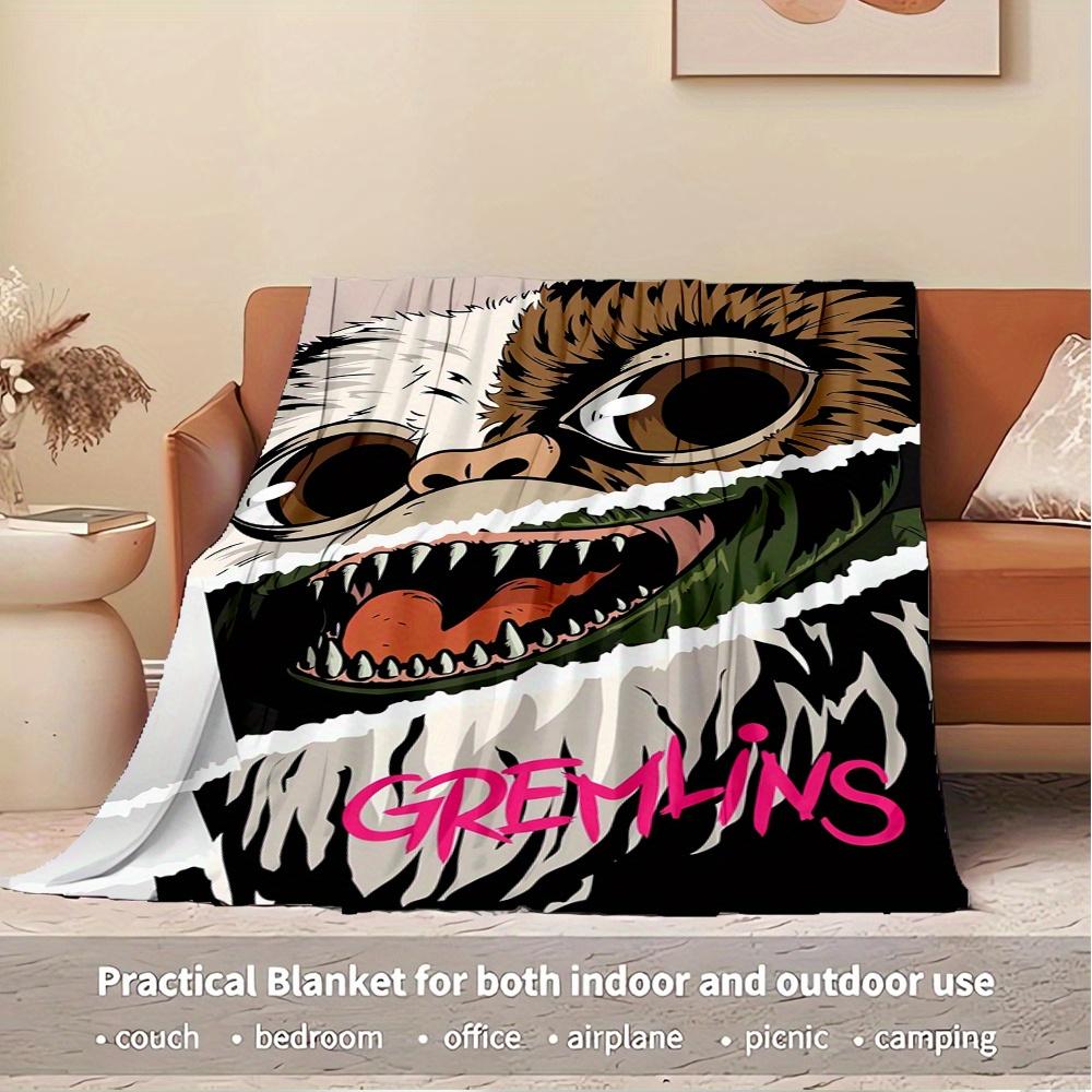 1pc Flannel Throw Blanket, Gremlins,Monster,Blanket, Warm Cozy Soft Blanket For Couch Bed Sofa Car Office Trave, Gift For All Seasons175
