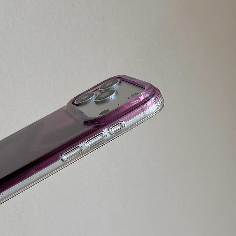 Gradient Purple Wave Pattern Phone Case for iPhone 17 Pro/16 Pro Max
