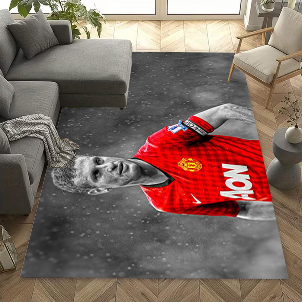 Manchester United's Rainy Day Hero Floor Mat Suitable for Outdoor Balcony Decorate room Foyer Anti-slip Rug Decorate Offices Perfect Gift for Women/Me