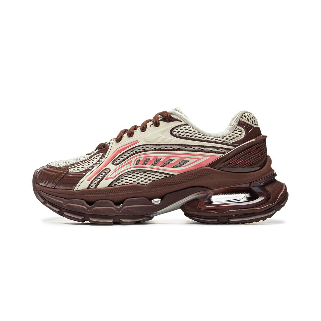 Li Ning Liejun BOW Stable Trend Sports Support Durable Non-Slip Low-Top Lifestyle Casual Shoes Women Casual Shoes Brown Beige AZGV028-3