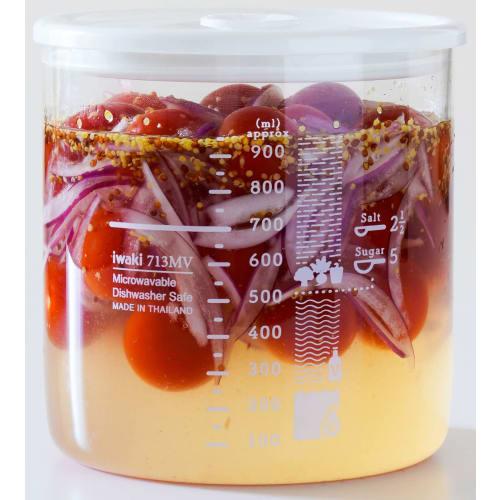 Контейнер для овощей и уксуса из термостойкого стекла Iwaki, 950 мл, T713MV-W