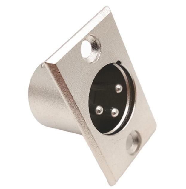 XLR 3-контактный разъем «папа» и «мама» для монтажа на панели Разъем питания на корпусе Тип гнезда Корпус квадратной формы Металл для подключения гарнитуры