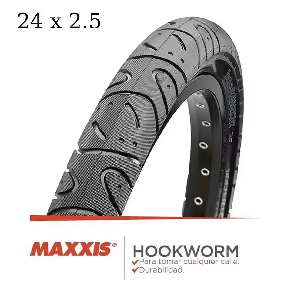 MAXXIS Hookworm 26 x 2.5 Велосипедная покрышка BMX с проволочным кордом, клинчерная покрышка для стрита, парка, верта, флэтленда. Размеры 20 дюймов, 24, 26, 27.5 или 29