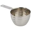 Pearl Metal 200ml Silver Stainless Steel Measuring Cup, VegiLive CC-1129