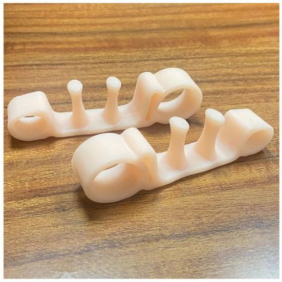 2 пары разделителей пальцев ног, ортопедический бурсит, корректор вальгусной молоткообразной стопы, естественное выравнивание для женщин и мужчин, выравнивание стопы, выпрямитель для пальцев