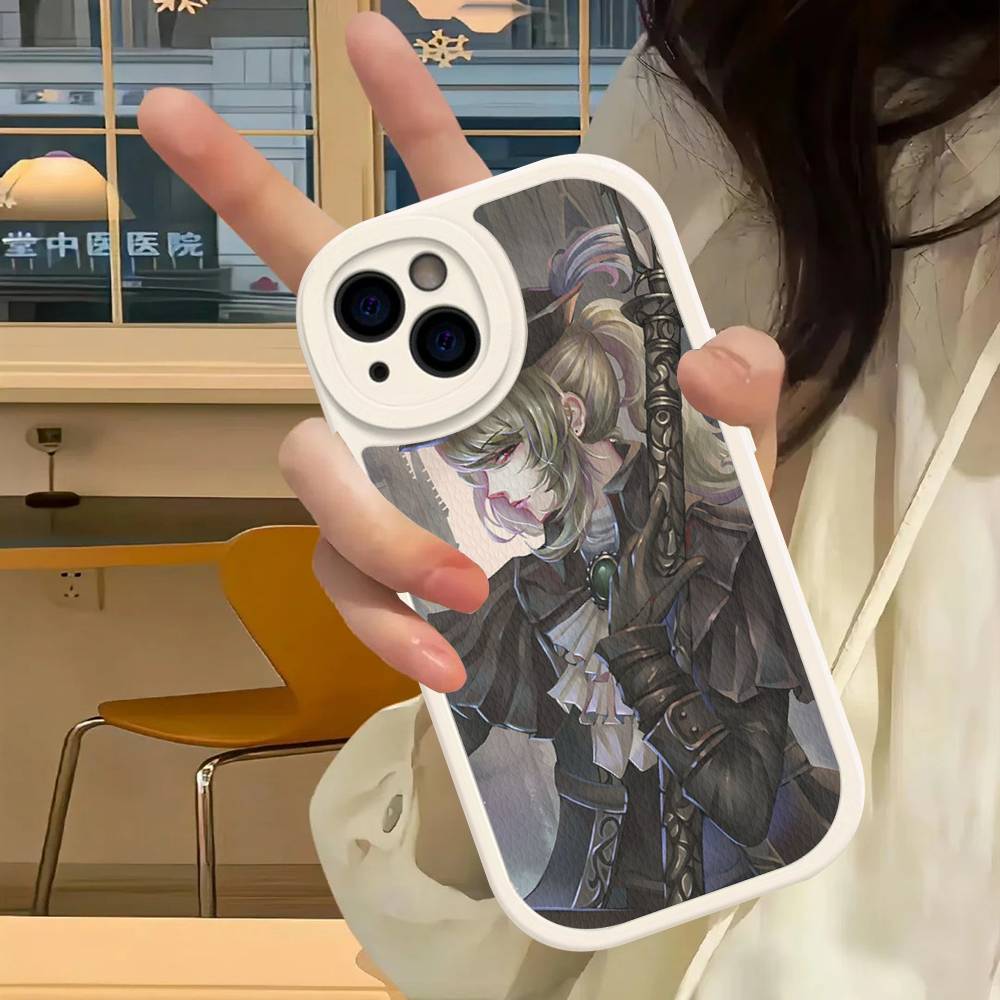 Кожаный чехол для телефона Dark Hunter B-Bloodborne Game для IPhone 16 15 14 17 Pro Max 11 12 Mini Plus Мягкий