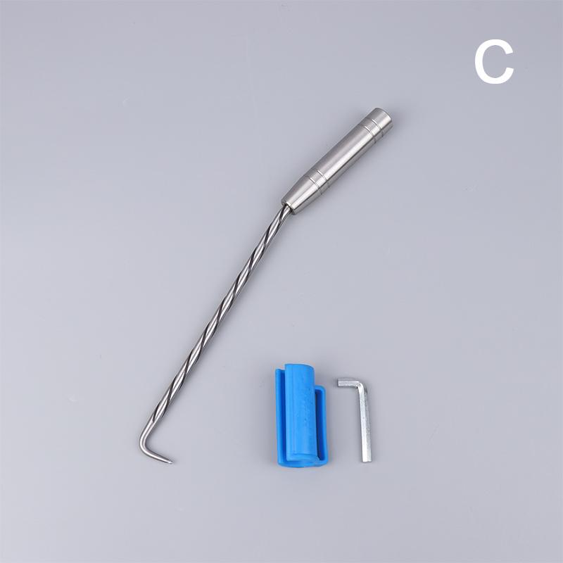 Строительный крюк с резьбой, инструмент для скручивания вязальной проволоки для арматуры с крюком, нержавеющая сталь, гибкое вращение, ручная вязка стальных стержней, ручной инструмент