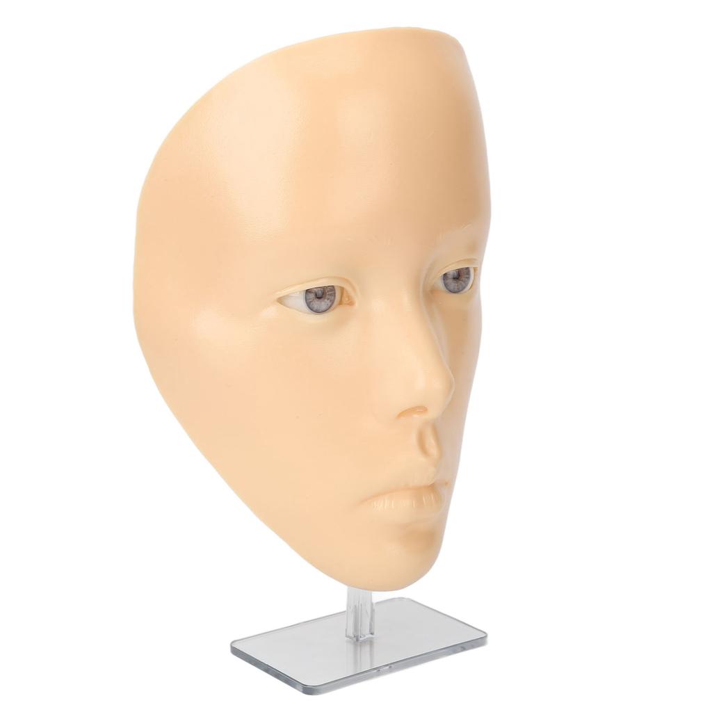 5D силиконовый манекен для практики макияжа многоразовый макияж полное лицо с накладными ресницами подставка