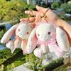 Японский брелок для ключей Кролики Плюшевая мода Лолита сумка кулон автомобильный ключ аксессуары мультяшный брелок