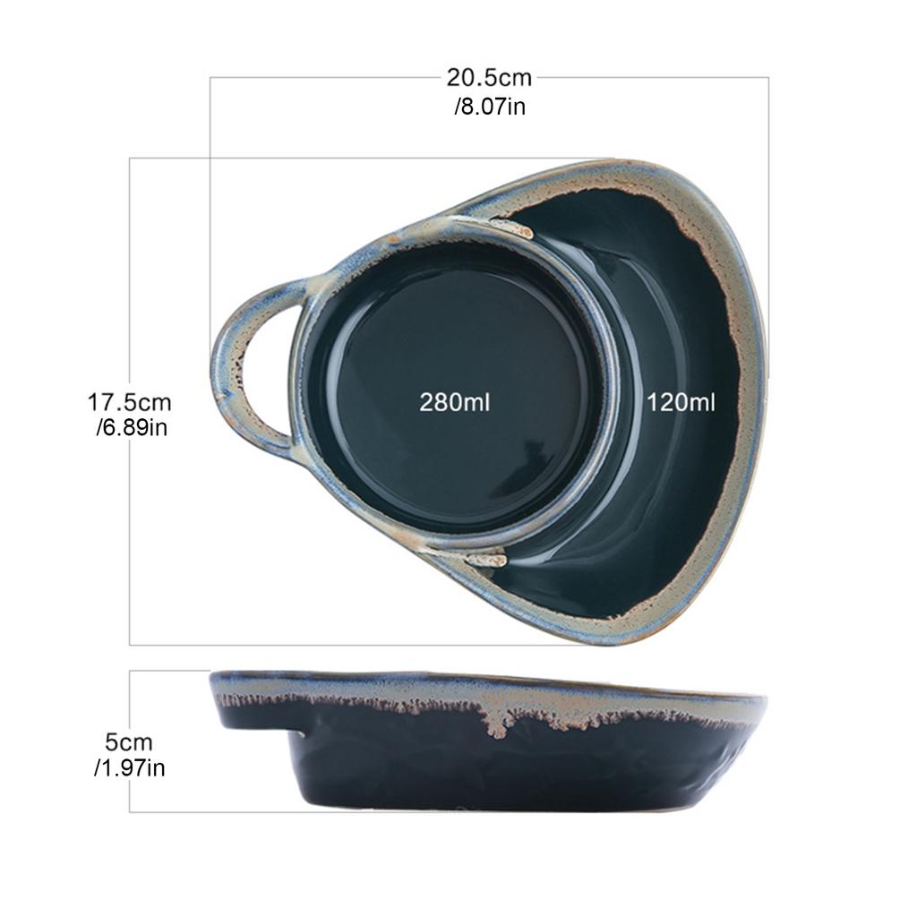 Anti-Soggy Cereal Bowl Soup and Sandwich Plate Combo Breakfast Powls Divided Snack Bowls Gifts for Wedding Housewarming Party