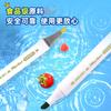 Deli Food Grade Mark Pen, Children's Fine Triangle Rod, Double Headed Water based Color Pen, Student Art Special Drawing