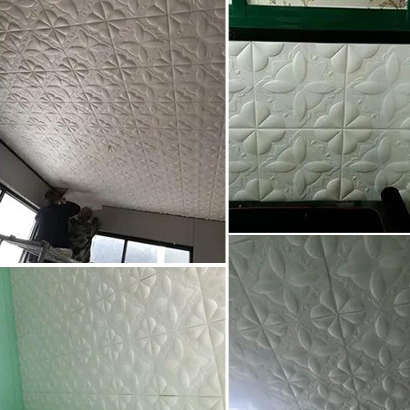 1/5/10 шт. 35*35 см потолочная крыша самоклеящаяся теплая спальня 3d трехмерная стена прикреплена к фоновой стене