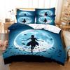 Beautiful Dancer Duvet Cover Set King Queen Full Size 3D Dance Under Moon Elegant Polyester Comforter Cover for Boy Girl Teens