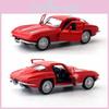 Модель автомобиля из сплава Chevrolet Corvette 1963 года Классическая литая для коллекционеров и для демонстрации