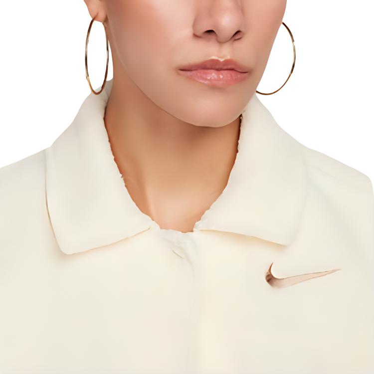 Nike Куртки Женские Кремовый Лацкан Умеренный Другое FB8707-113