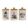 3 Canisters for Countertop Use Coffee Tea Sugar Containers with Lids