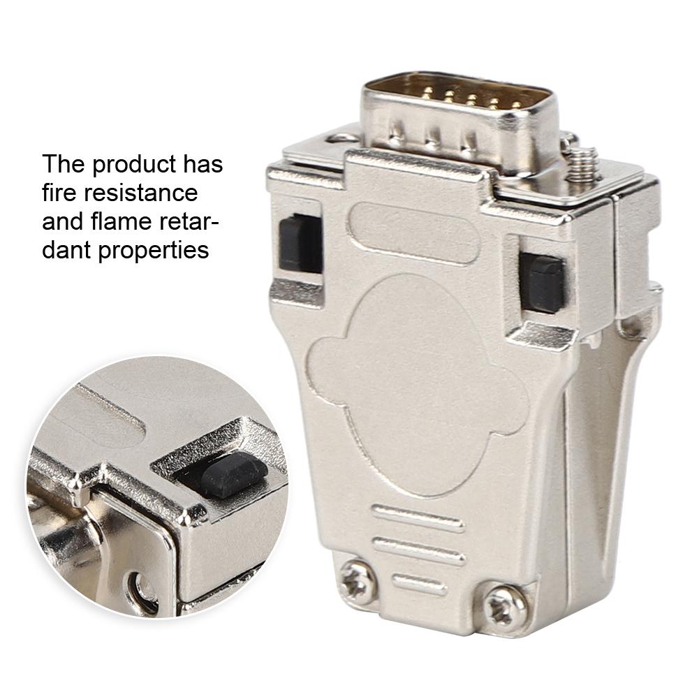 DSUB Serial Connector Flame Retardant 15 Pin Male with Metal Shell DB15P M180