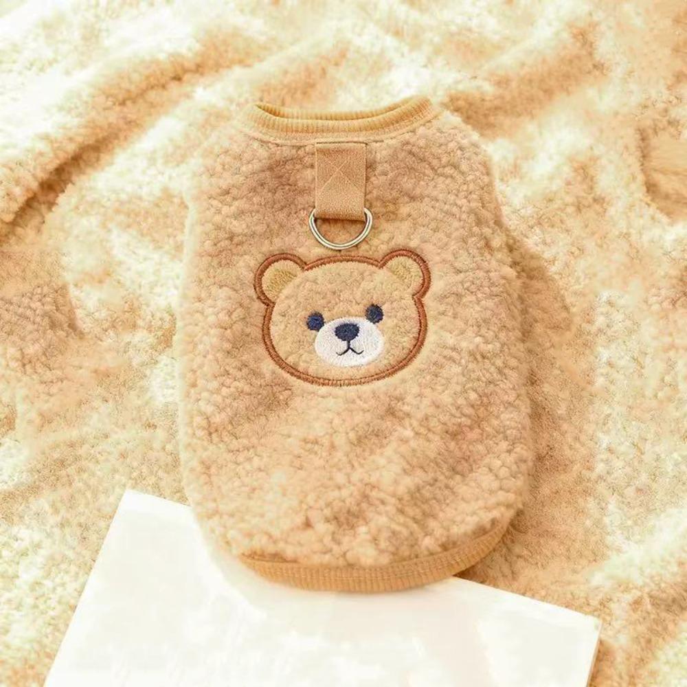 Thickened Cat Sleeveless Vest Warm Dog Fleece Coat Cozy Puppy Jacket Winter Season
