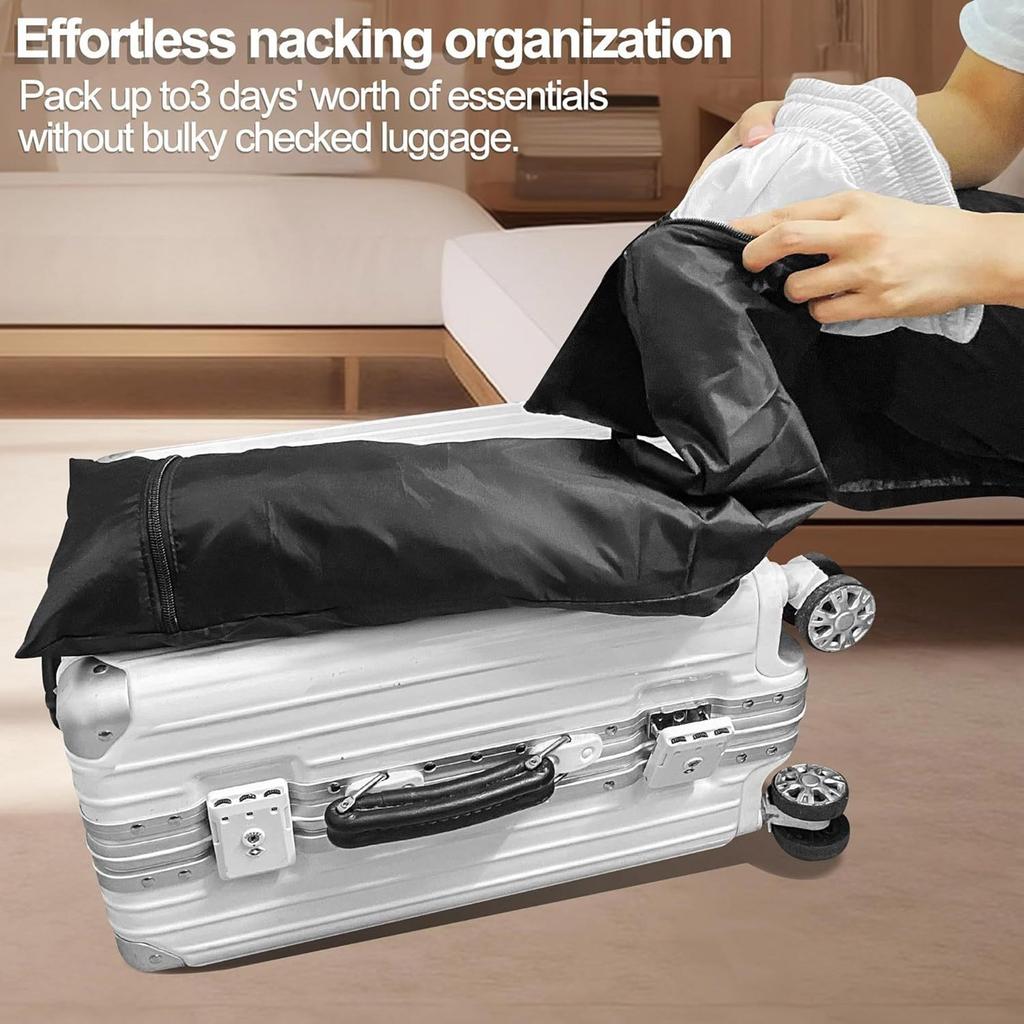 Travel Neck Pillow Self-filling Travel Pillow Portable Stuffable Neck Pillow For Travel With Refillable Support Cushion