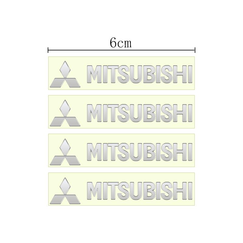 Metal emblem Auto Decor Decals Car Window Wiper Stickers For Mitsubishi ASX LANCER OUTLANDER PAJERO Ralliart Car Styling