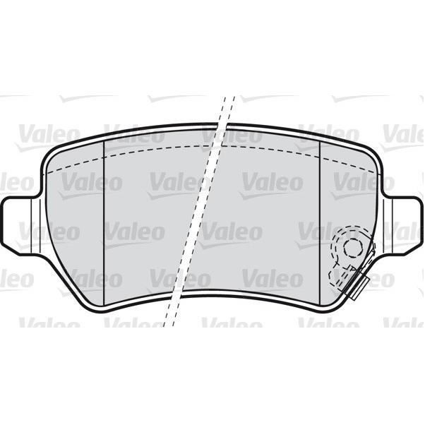 Valeo jeu de plaquettes de frein val598584
